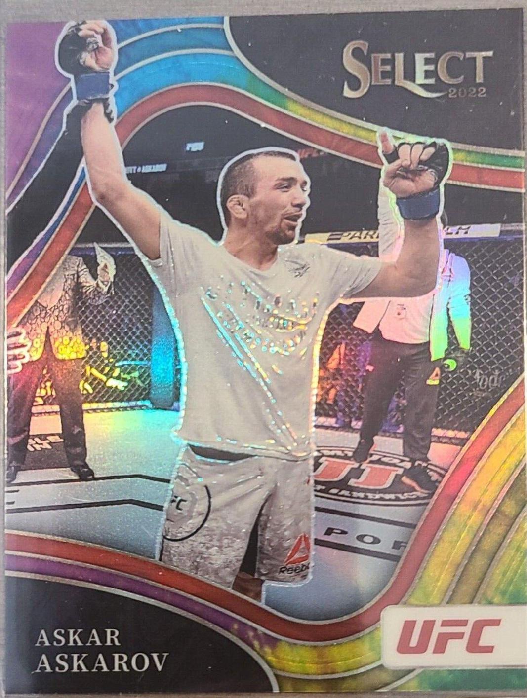 Askar Askarov 2022 Panini Select UFC Octagonside #205 Tie Dye