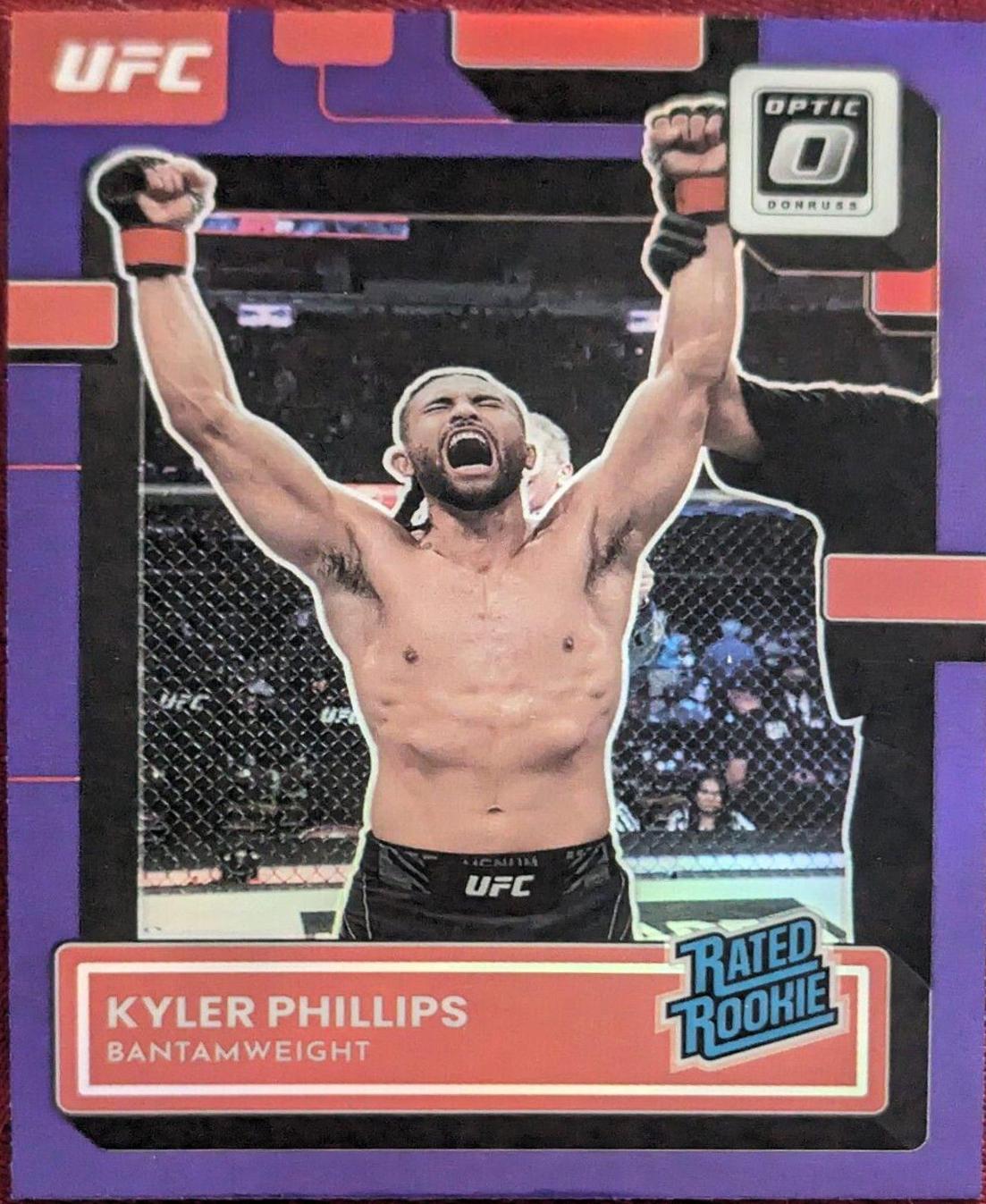 Kyler Phillips 2023 Panini Donruss Optic UFC Base #109 Purple