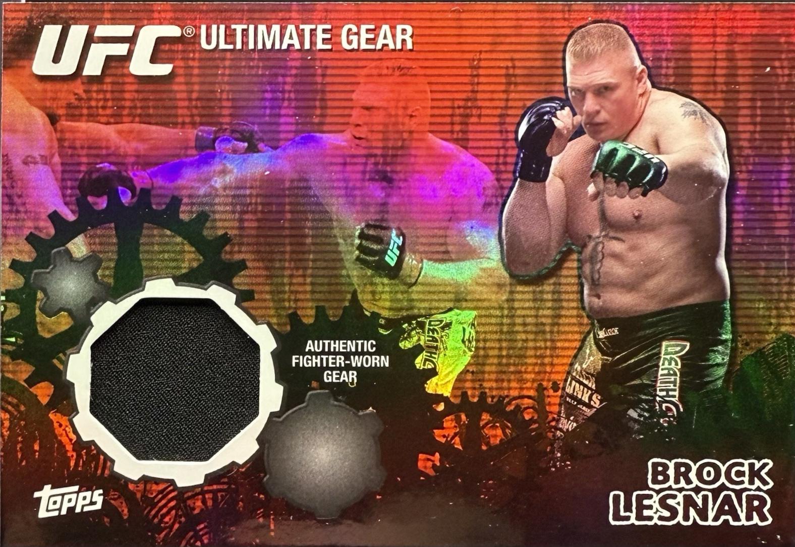 Brock Lesnar 2010 Topps UFC Ultimate Gear Relics #UG-BL Onyx