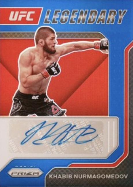 Khabib Nurmagomedov 2022 Panini Prizm UFC Legendary Signatures #3 Blue