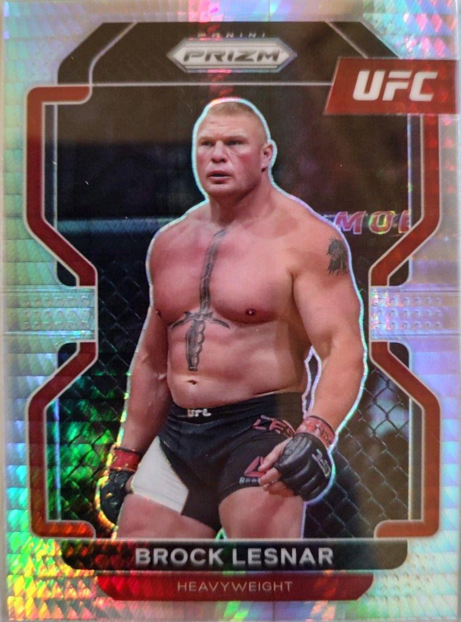 Brock Lesnar 2022 Panini Prizm UFC Base #159 Hyper