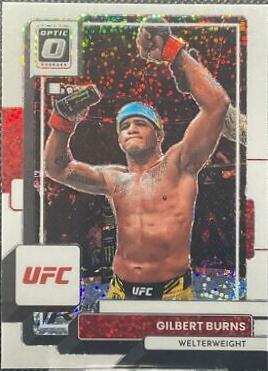 Gilbert Burns 2023 Panini Donruss Optic UFC Base #53 White Sparkle