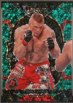 Brock Lesnar 2023 Panini Select UFC Concourse #50 Green Disco