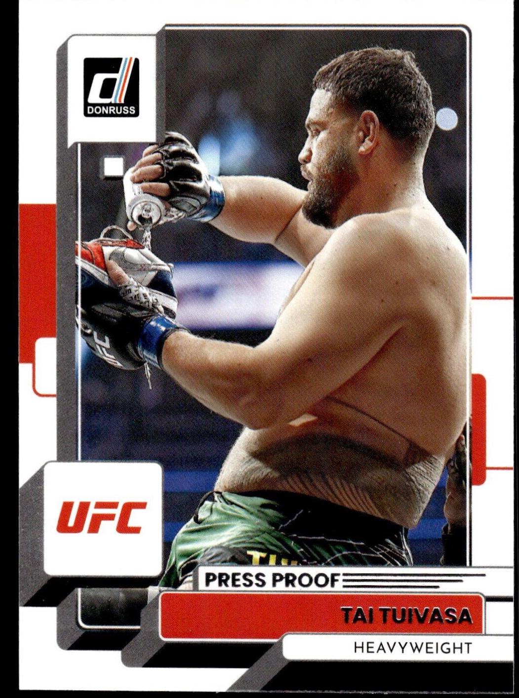 Tai Tuivasa 2023 Panini Donruss UFC Base #159 Press Proof Silver