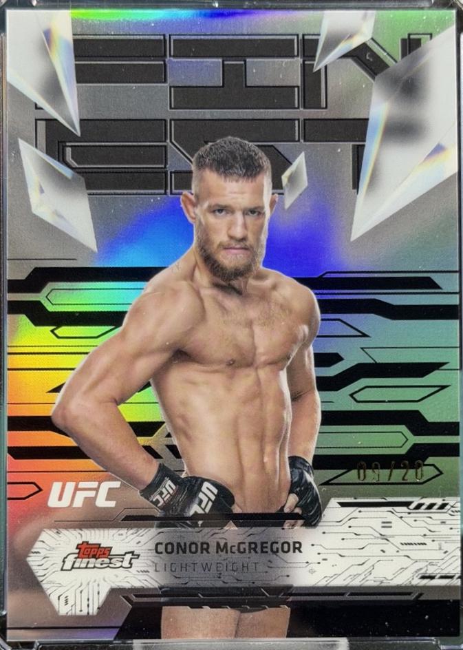 Conor McGregor 2025 Topps Finest UFC Base Uncommon #175 Black Refractor