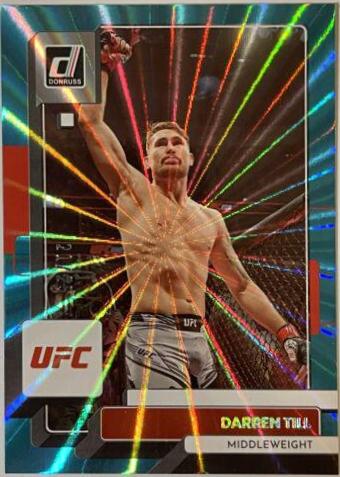 Darren Till 2023 Panini Donruss UFC Base #100 Teal Laser