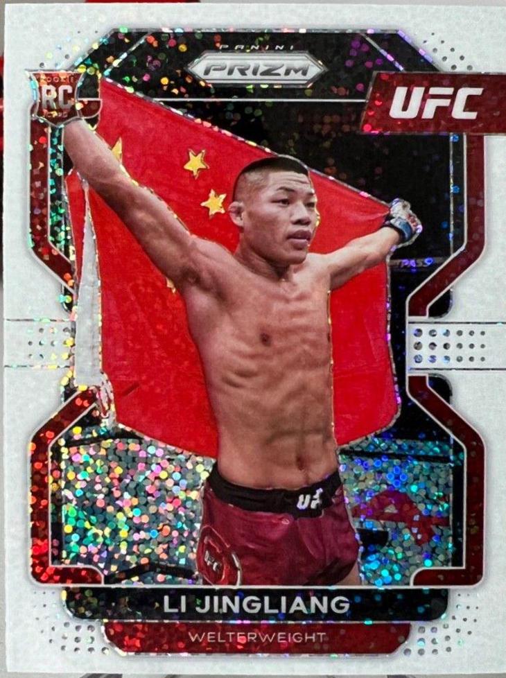 Li Jingliang 2022 Panini Prizm UFC Base #118 White Sparkle