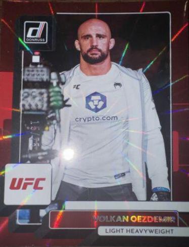 Volkan Oezdemir 2023 Panini Donruss UFC Base #101 Red Laser