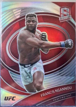 Francis Ngannou 2021 Panini Chronicles UFC Base Spectra #289 Red