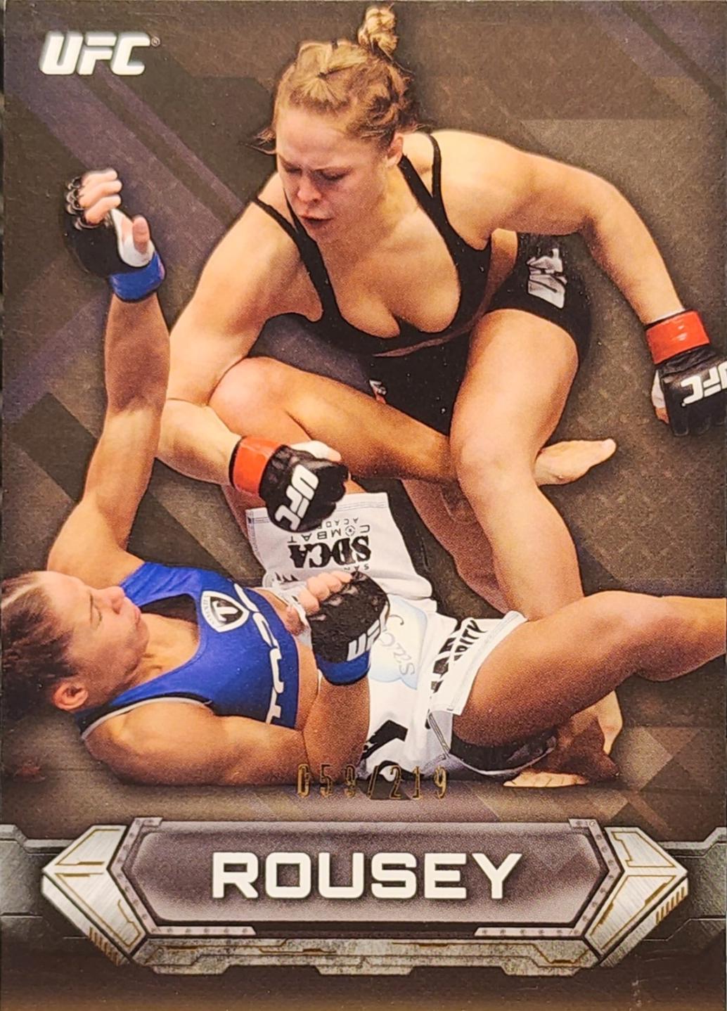 Ronda Rousey 2014 Topps UFC Knockout Base #31 Gold
