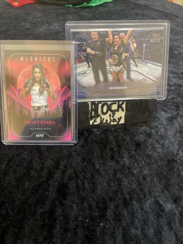 Julianna Peña 2024 Topps Knockout UFC Inside the Octagon #ITO-7 Black