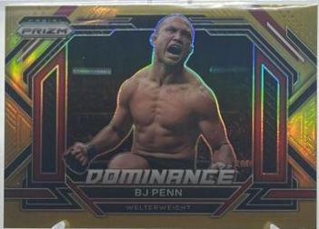 BJ Penn 2023 Panini Prizm UFC Dominance #23 Gold