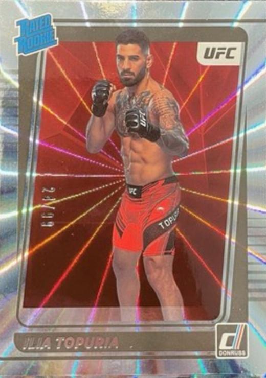 Ilia Topuria 2022 Panini Donruss UFC Base #215 Laser