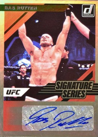 Bas Rutten 2022 Panini Donruss UFC Signature Series #92 Pink Laser