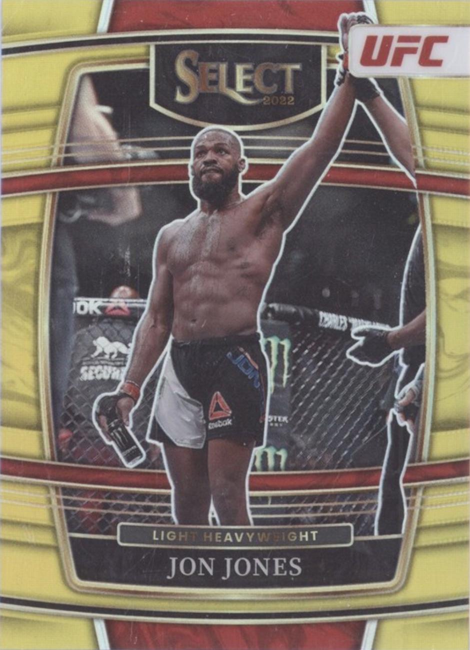 Jon Jones 2022 Panini Select UFC Concourse #55 Gold
