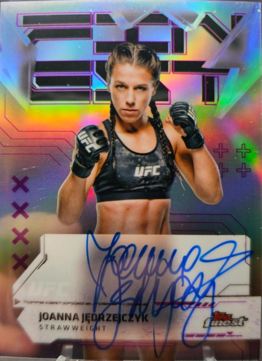 Joanna Jędrzejczyk 2025 Topps Finest UFC Finest Autographs #FA-JK Refractor