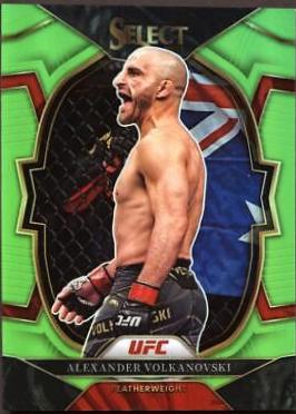 Alexander Volkanovski 2023 Panini Select UFC Concourse #38 Neon Green