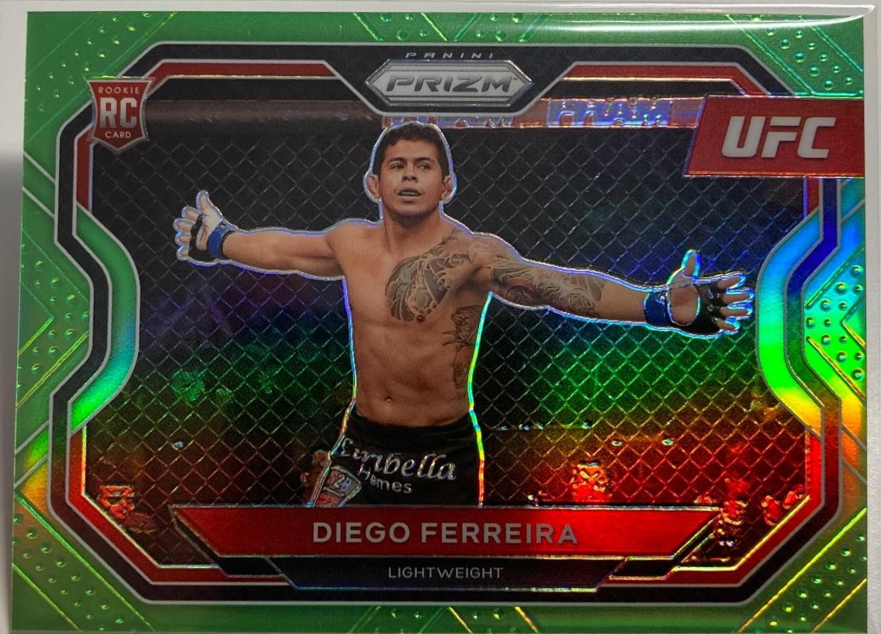Diego Ferreira 2021 Panini Prizm UFC Base #164 Neon Green
