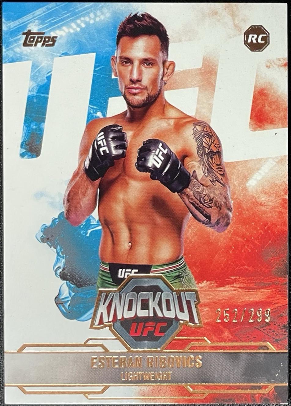 Esteban Ribovics 2025 Topps Knockout UFC Base #21 Bronze