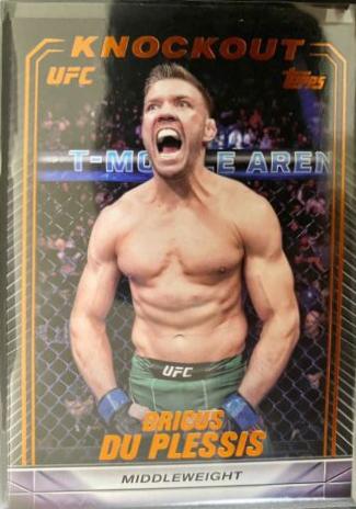 Dricus Du Plessis 2024 Topps Knockout UFC Base #53 Orange
