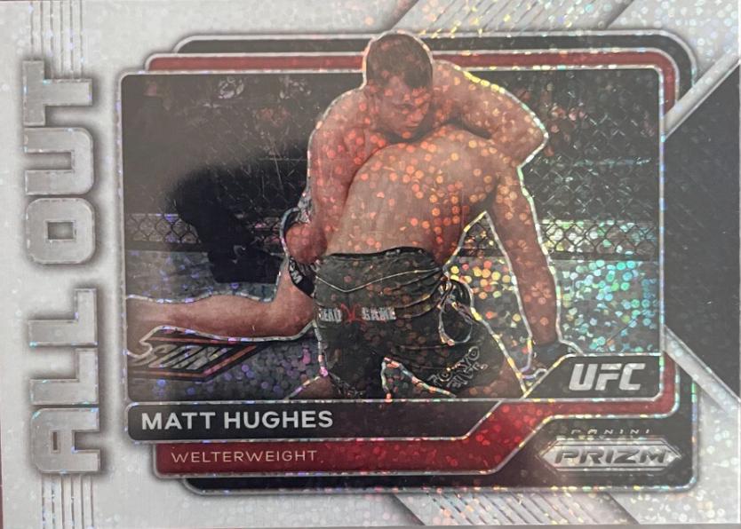 Matt Hughes 2023 Panini Prizm UFC All Out #9 White Sparkle
