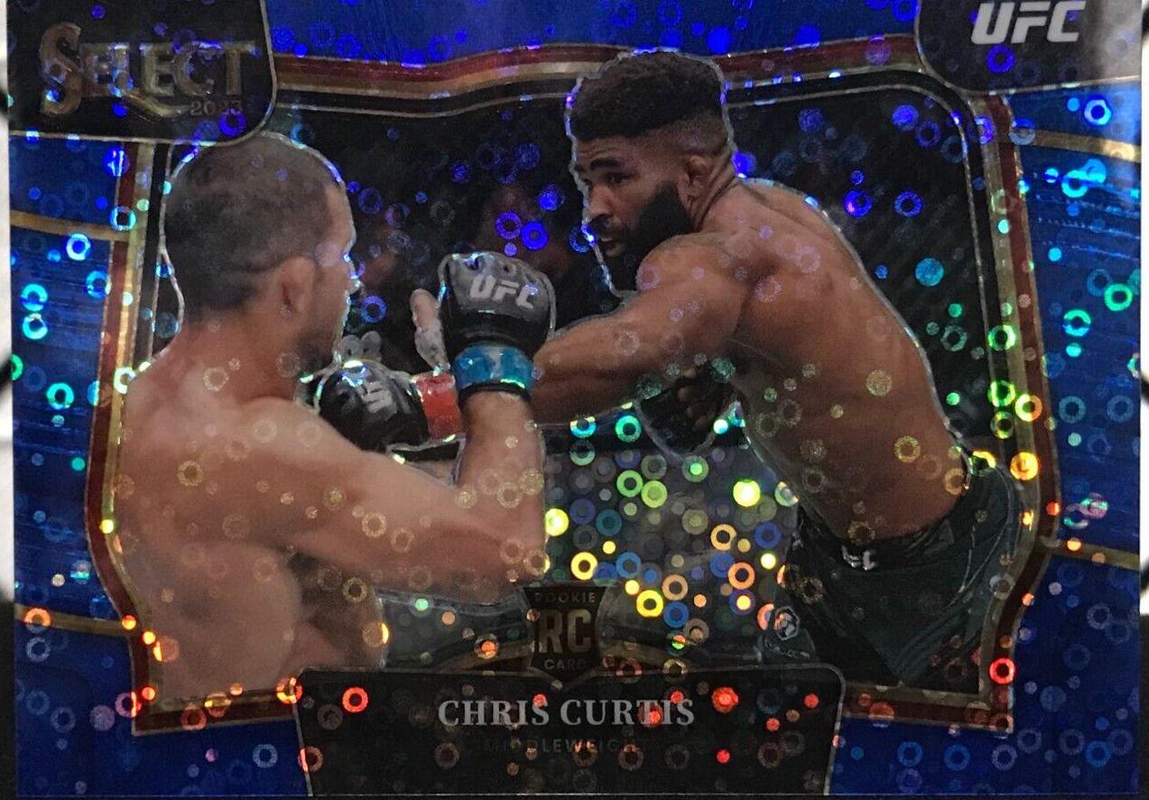 Chris Curtis 2023 Panini Select UFC Octagonside #256 Blue Disco
