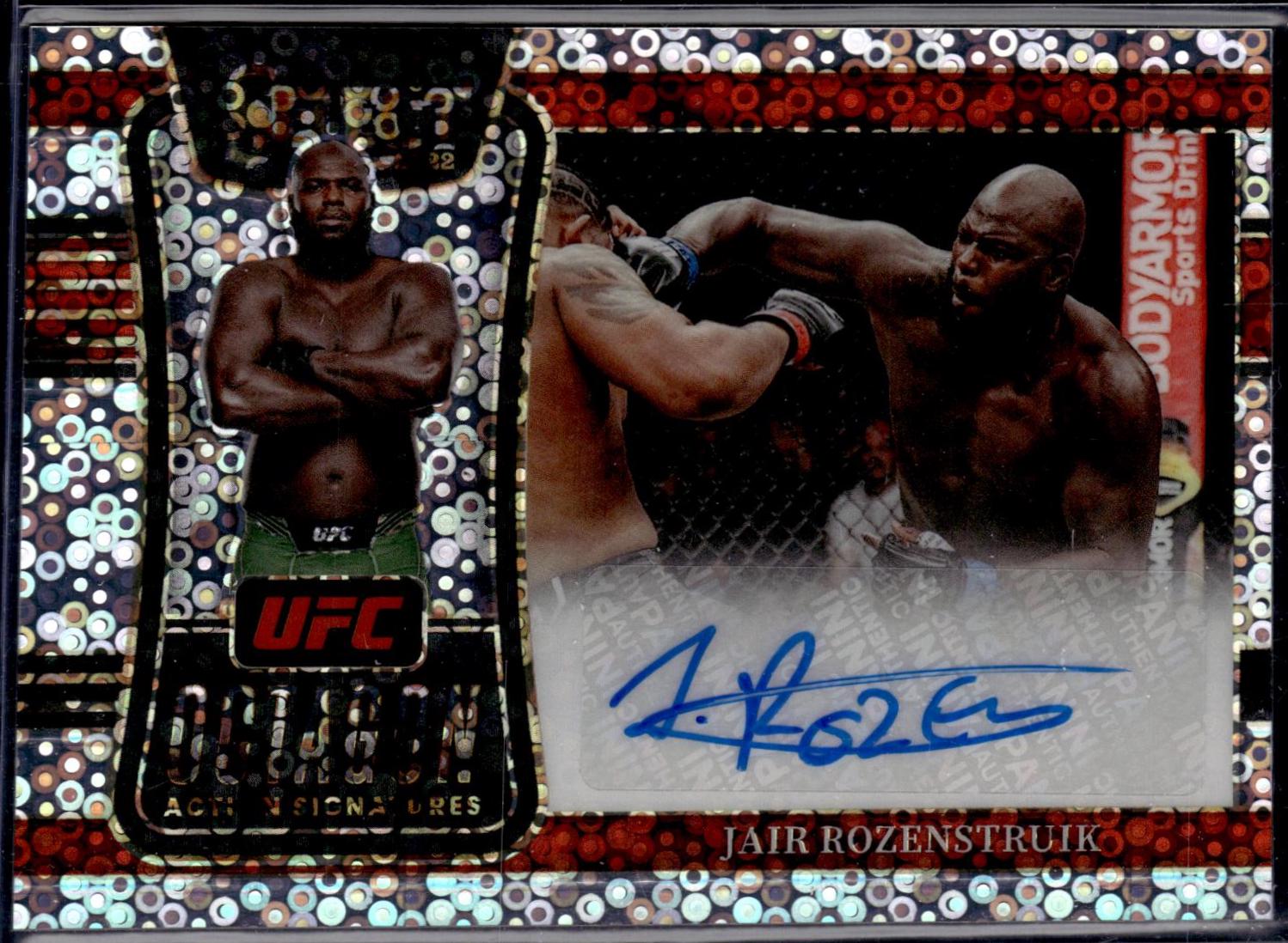Jairzinho Rozenstruik 2022 Panini Select UFC Octagon Action Signatures #23 Disco