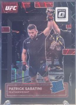 Patrick Sabatini 2023 Panini Donruss Optic UFC Base #143 Black Velocity