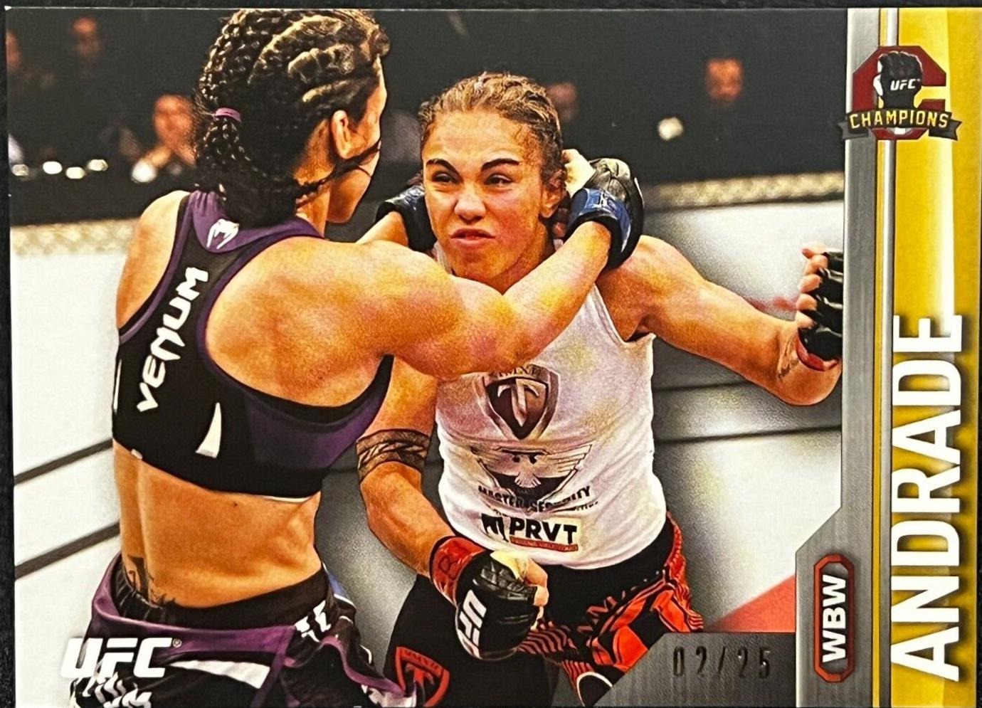 Jessica Andrade 2015 Topps UFC Champions Base #60 Gold