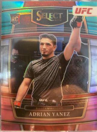 Adrian Yanez 2022 Panini Select UFC Concourse #59 Teal and Pink