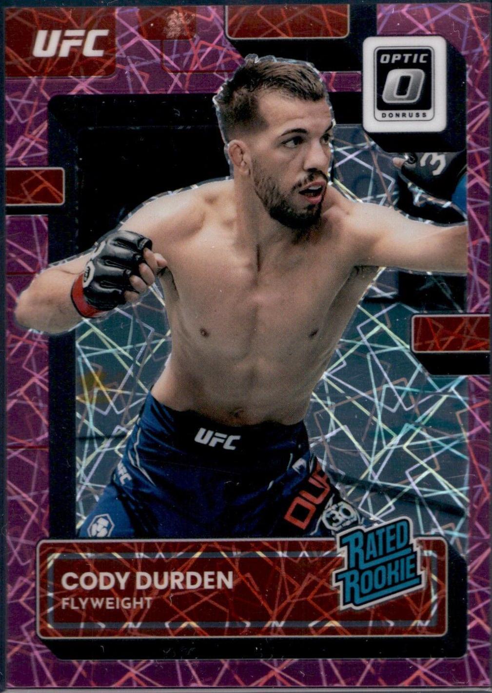 Cody Durden 2023 Panini Donruss Optic UFC Base #142 Pink Velocity