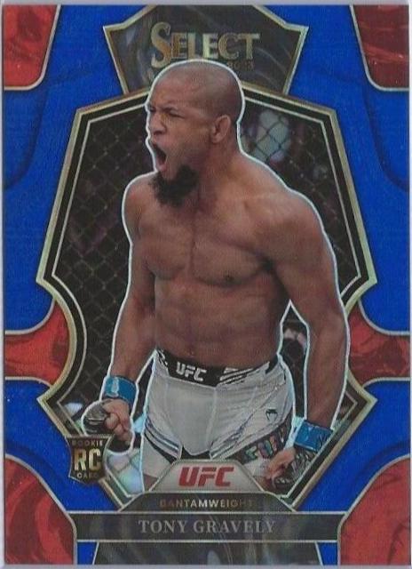 Tony Gravely 2023 Panini Select UFC Premier Level #191 Blue Disco