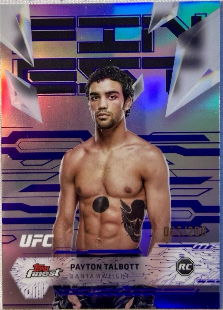 Payton Talbott 2025 Topps Finest UFC Base Uncommon #199 Purple Refractor