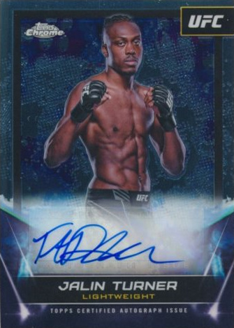 Jalin Turner 2024 Topps Chrome UFC UFC Signatures #FNA-JTU Red Refractor