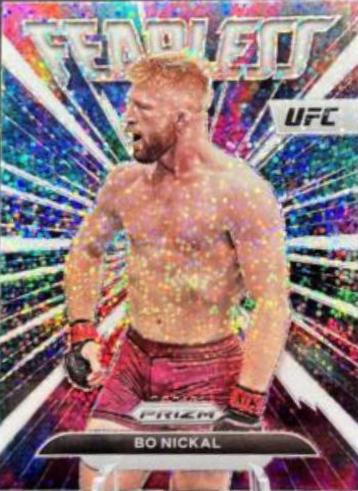 Bo Nickal 2023 Panini Prizm UFC Fearless #2 White Sparkle