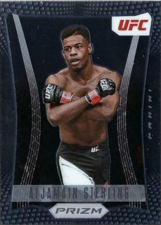 Aljamain Sterling 2022 Panini Prizm UFC Prizm Flashback #11 Black