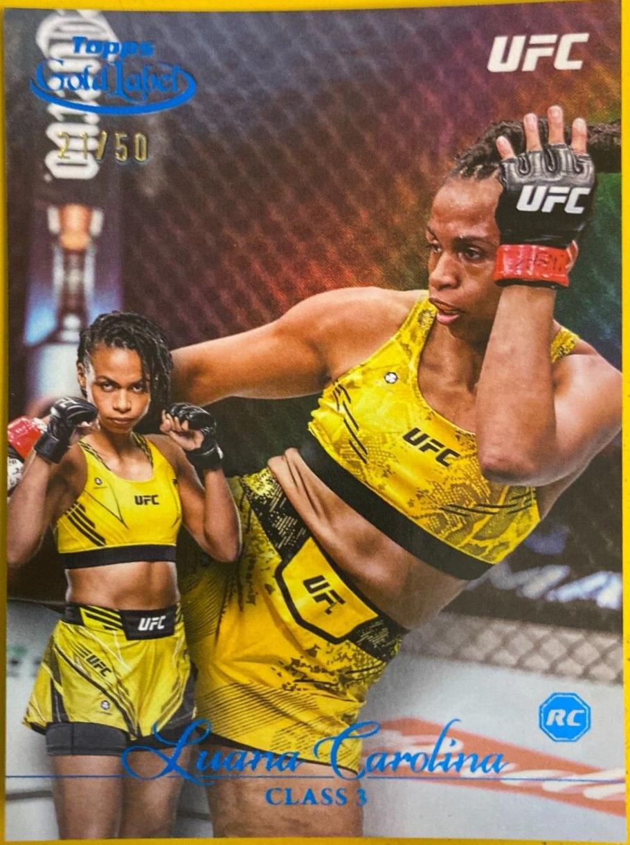 Luana Carolina 2024 Topps Gold Label UFC Base Class III #50 Blue