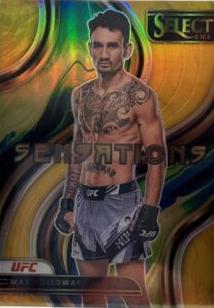 Max Holloway 2023 Panini Select UFC Sensations #5 Gold