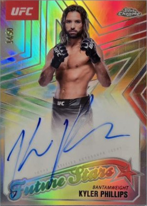 Kyler Phillips 2025 Topps Chrome UFC Future Stars Autographs #FSA-KP Superfractor