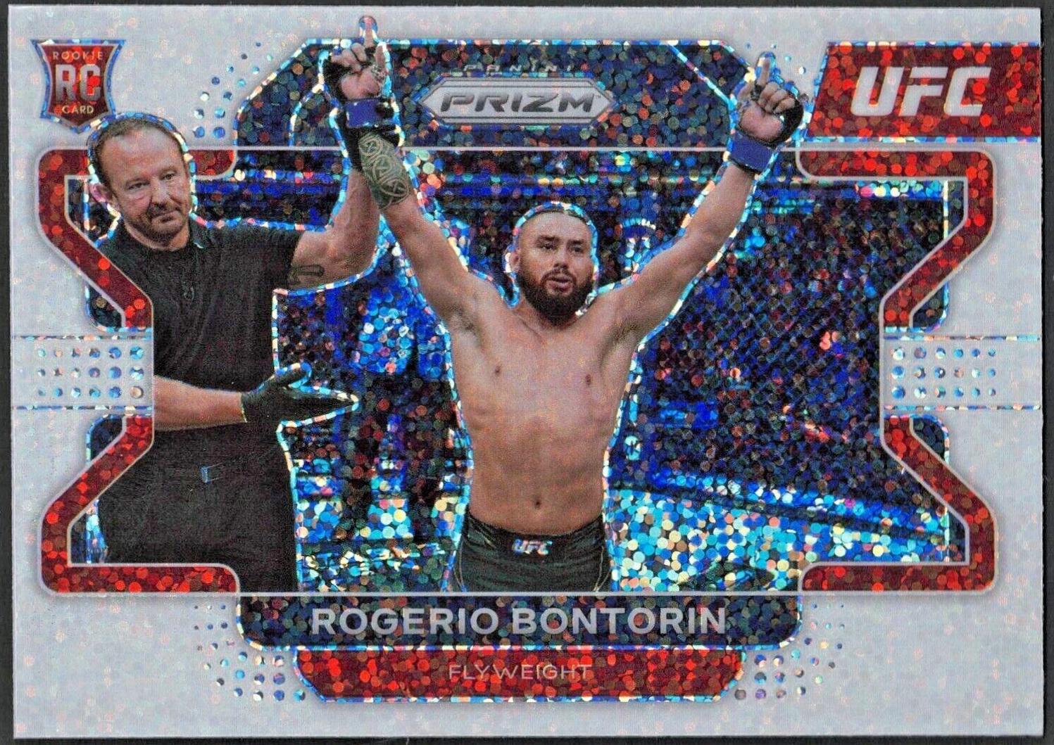 Rogerio Bontorin 2022 Panini Prizm UFC Base #30 White Sparkle