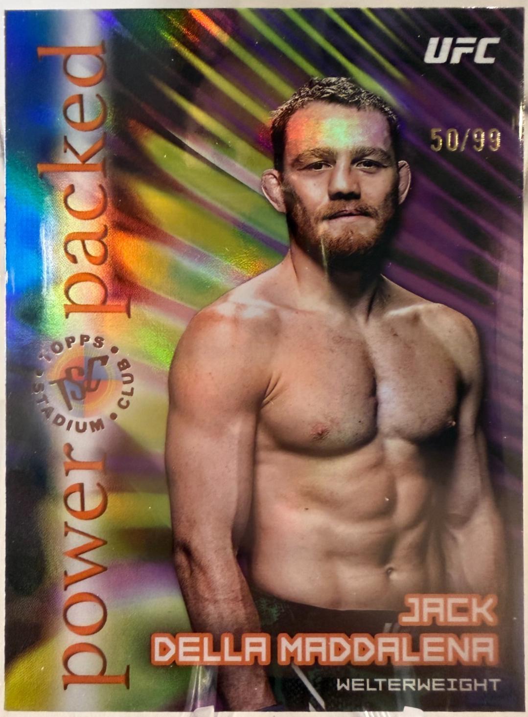 Jack Della Maddalena 2025 Topps Stadium Club UFC Power Packed #PD-18 Black