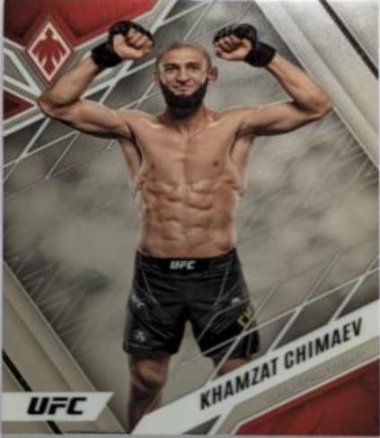 Khamzat Chimaev 2023 Panini Chronicles UFC Base Phoenix #319 Silver