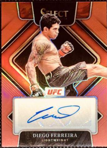 Diego Ferreira 2022 Panini Select UFC Signatures #2 Red