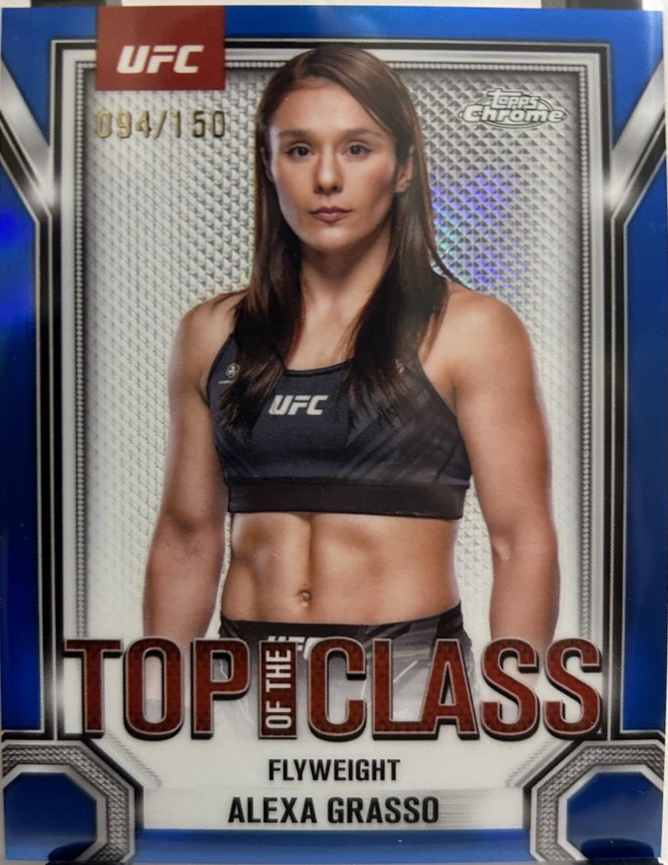 Alexa Grasso 2025 Topps Chrome UFC Top of the Class #TTC-3 Blue Refractor