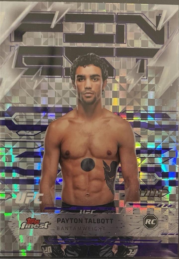 Payton Talbott 2025 Topps Finest UFC Base Rare #203 Purple Checkerboard Refractor