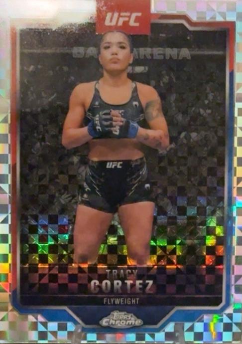 Tracy Cortez 2025 Topps Chrome UFC Base #134 X-Fractor