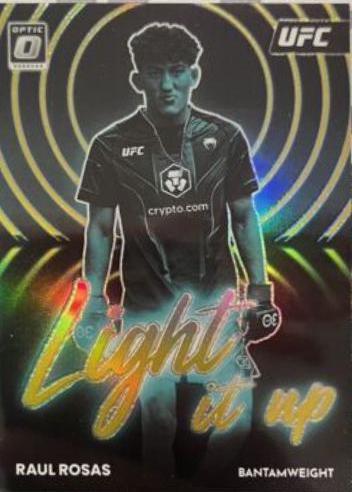 Raul Rosas 2023 Panini Donruss Optic UFC Light It Up #16 Gold