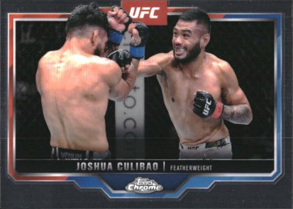 Joshua Culibao 2025 Topps Chrome UFC Base #73 Black RayWave