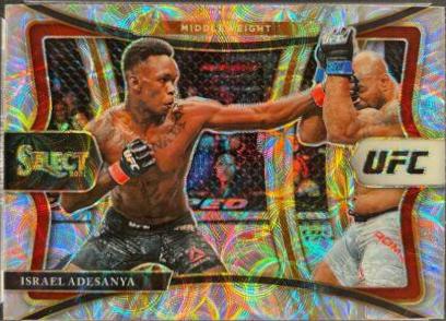 Israel Adesanya 2021 Panini Select UFC Premier Level #134 Scope