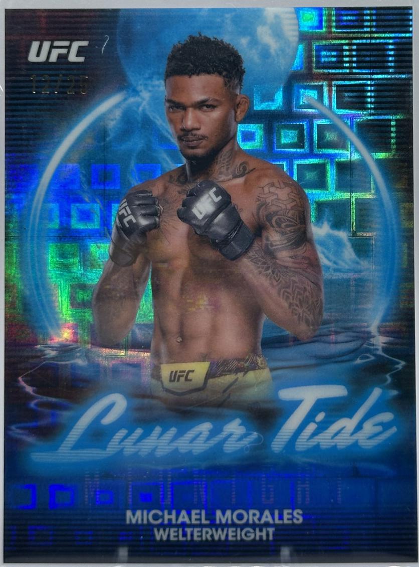 Michael Morales 2025 Topps Midnight UFC Lunar Tide #LT-11 Moonrise